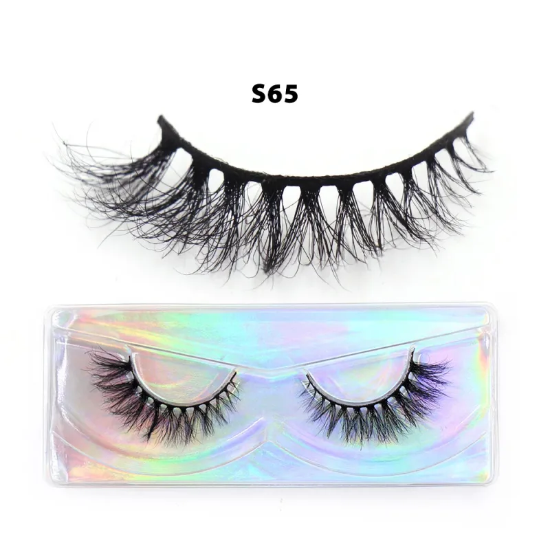 Short Natural 3D Mink Lashes Fluffy Wispy Fake Eyelashes Crisscross False Lashes Eyelash Extension Makeup — image 34
