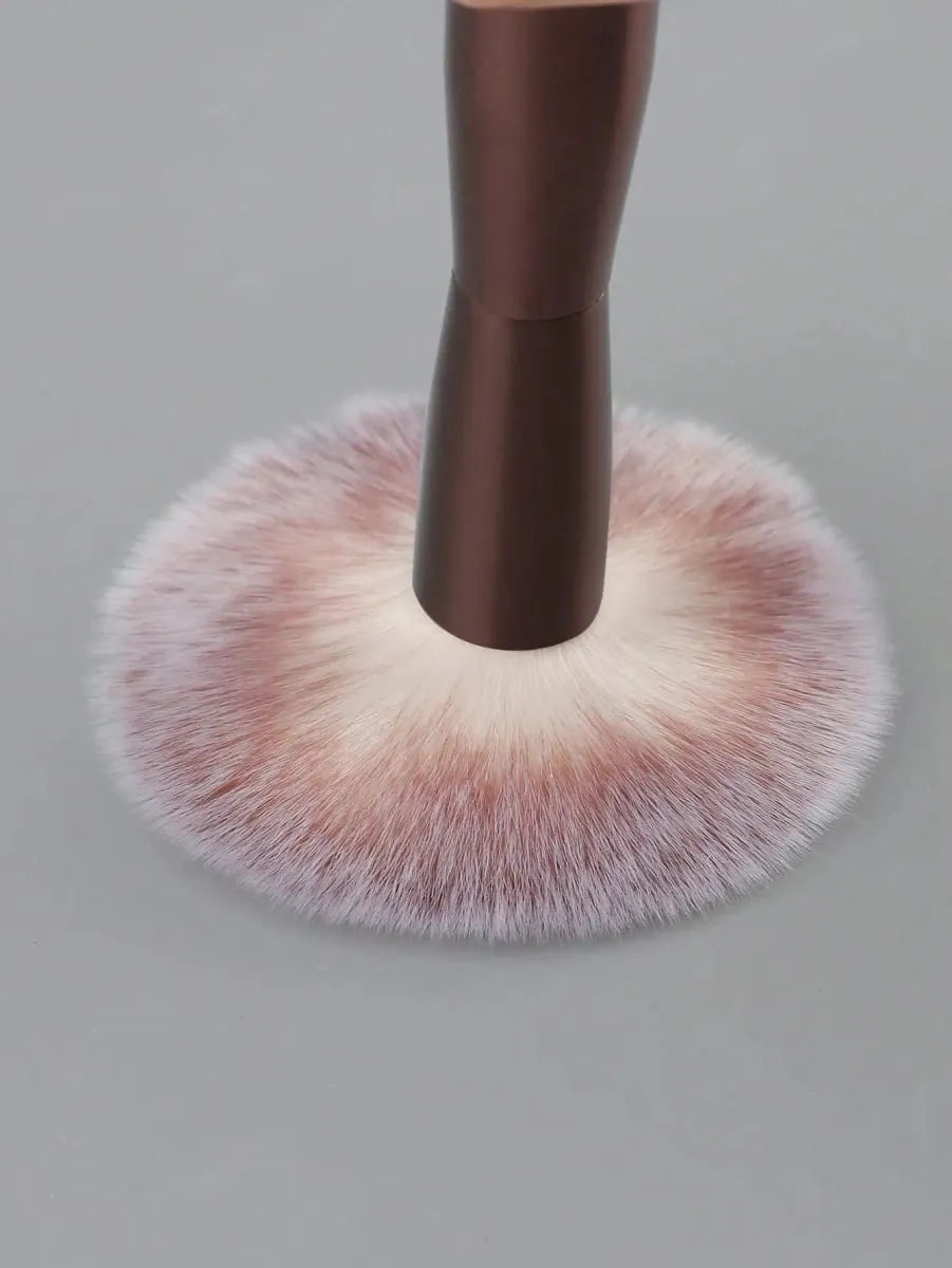 1/2 Face Makeup Brush Set Dual-Ended Makeup Brushes For Foundation Contour Powder Blush Highlighter And Concealer