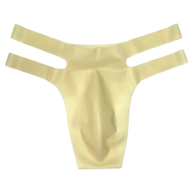 Mens Latex Briefs Sissy Seamless Brazilian Underwear Low Waist Erotic Underpants