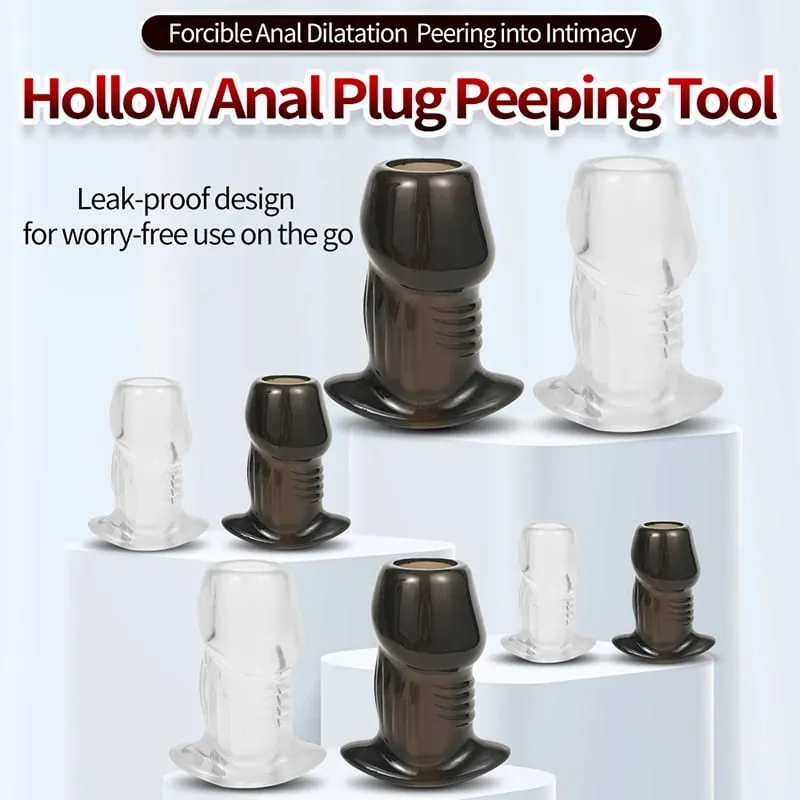 Hollow Anal Plug Stopper Soft Speculum Peeking Butt Expander Anus Dilator Enemator For Women Men Gay Sex Toy Sex For Women Men