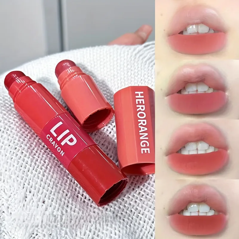 Herorange Mini Bullet Lipstick Apat na Kulay DIY Gradient Matte High Pigment Long Lasting Transfer Proof Portable Lip Makeup — image 3