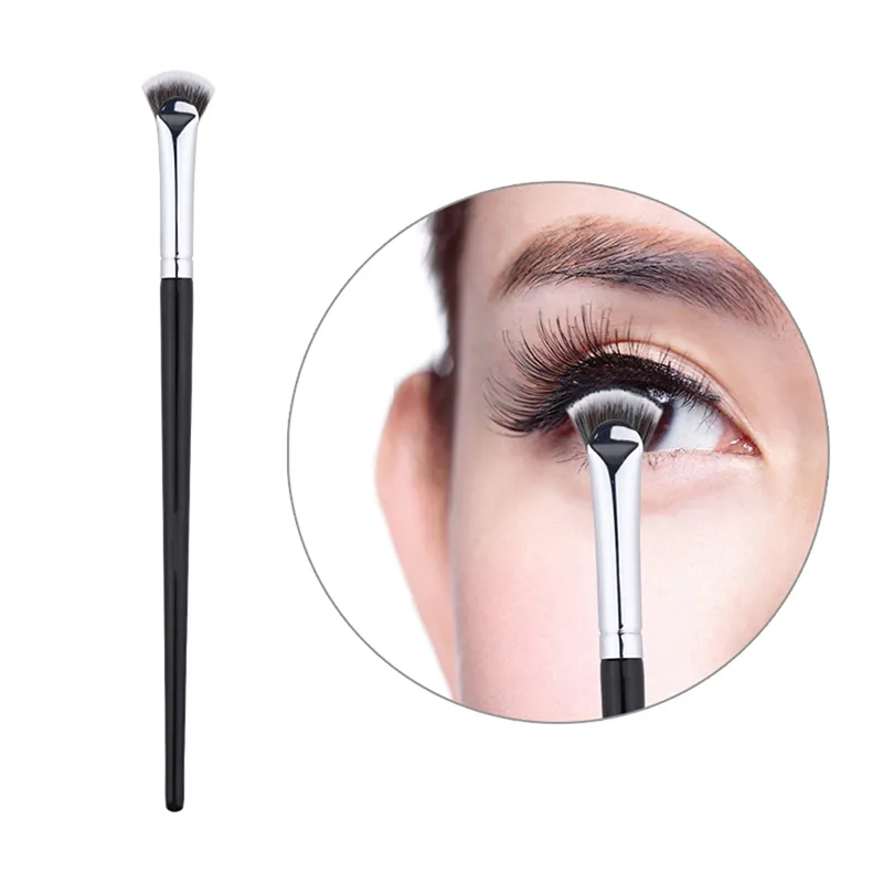 New Fan-shaped Eyelash Brush Soft No Shedding Professional Beauty Eyelash Makeup Brushes Mascara Highlighter Powder Smudge Tool
