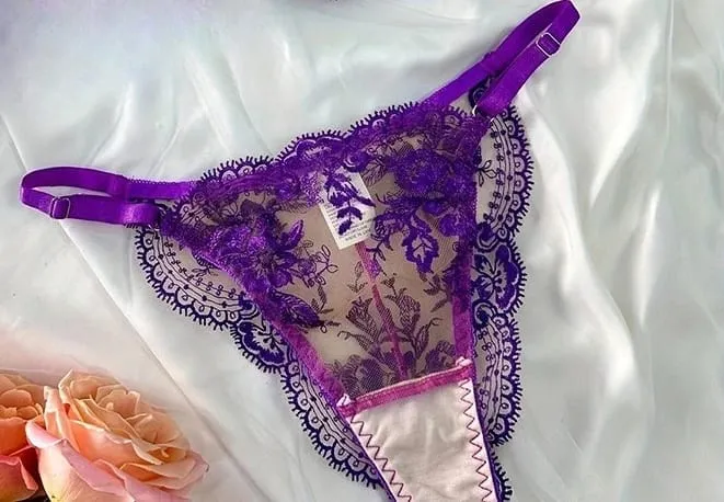 Lace Embroidery Ultra Thin Cup Bra Set Sheer Mesh Sleepwear for Big Bust Women S-XL Push Up Hot Sale 2026 32-38 S-XL Bra Set — image 11