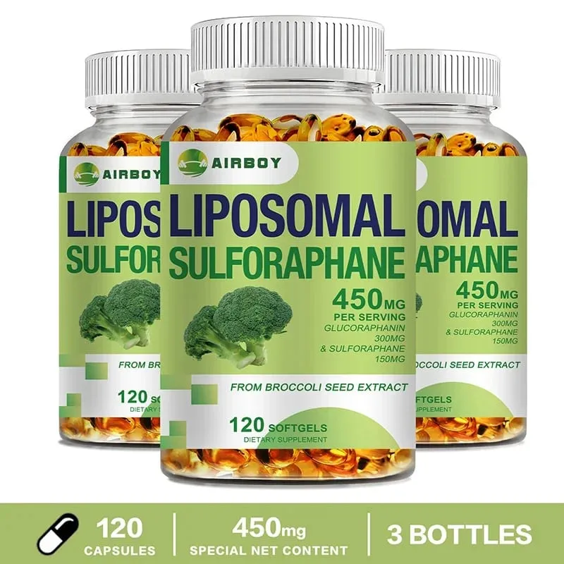 Liposomal Sulforaphane 450mg - Antioxidant Heart Supplement Immunity Boosting