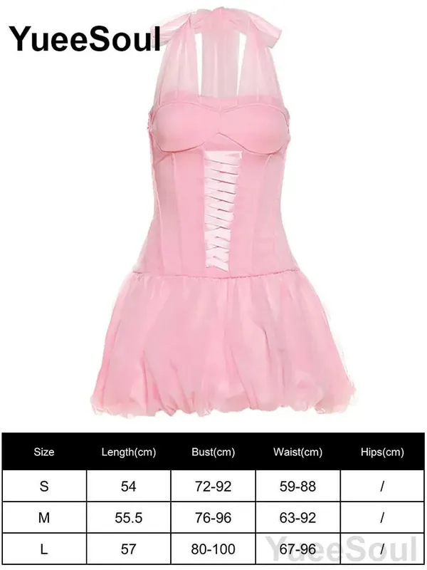 Pink Women's Dress Elegant Evening Birthday Party Female Dresses 2026 Summer New Sweet Cute Y2K Casual High Street Lolita Dress