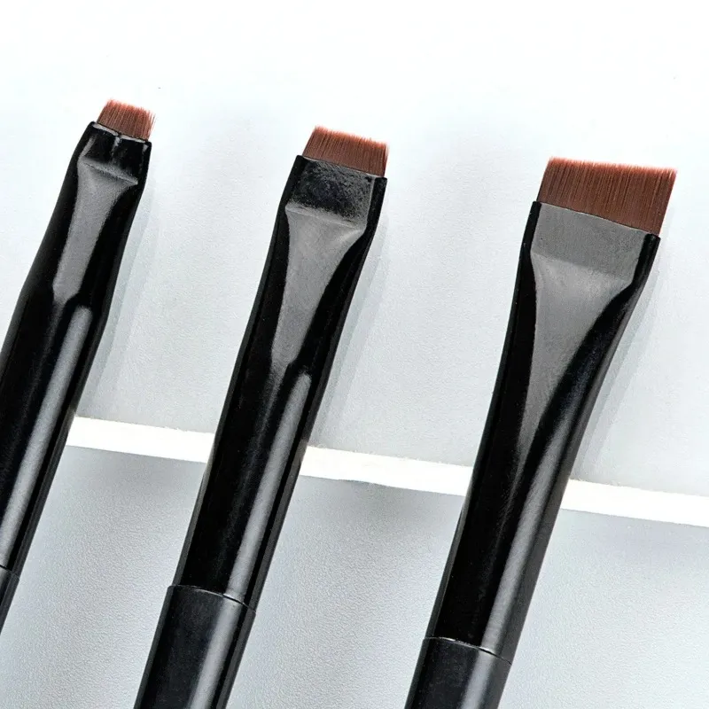 3Pcs/set Blade Eyeliner Brushes Eyebrow Brush Portable Flat Fine Eye Liner Brow Contour Makeup Brush Make Up Tool — image 3
