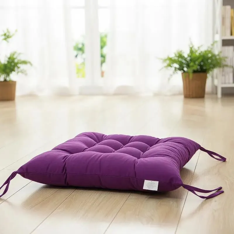 Měkký tlustý polstrovaný čtvercový sedák s roztomilými kreslenými potisky Pevné kravaty pro domácí kancelář Vnitřní použití venku Polyester Odolný — image 2