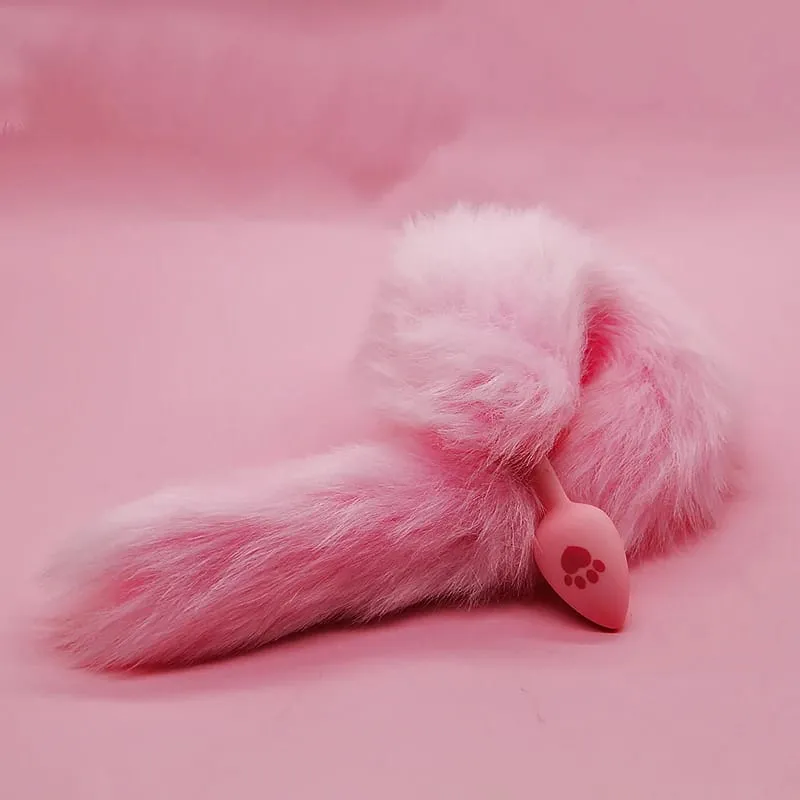 Soft Rabbit Long Tail Metal Anal Stopper SM Rabbit Tail Butt Plug Anal Sex Toys Prostate Massager Anus Sex Products for Men — image 9
