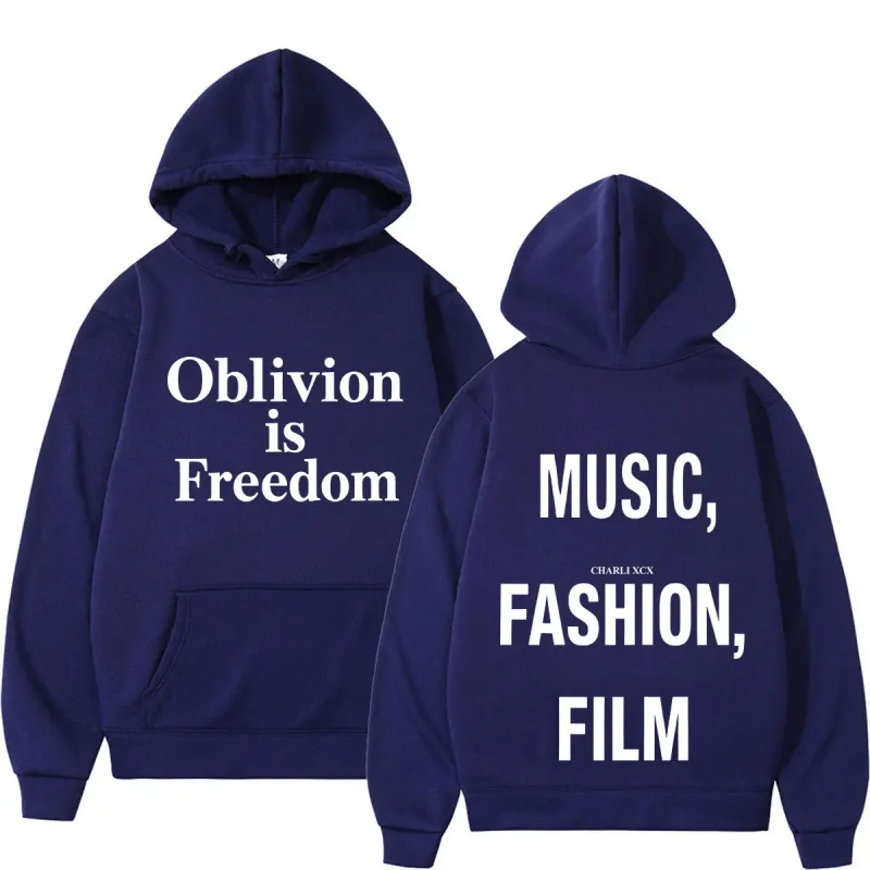 XCX Album Musik Mode Filmturné 2026 Tryck Luvtröja Män Kvinnor Mode Pullover Casual Hip-hop tröja Fanpresenter