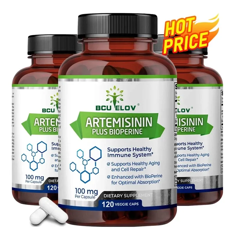 High Absorption Artemisinin 100 Mg Maximizes Nutrient Absorption Supports Cellular Repair and Immune Enhancement 120 Capsules