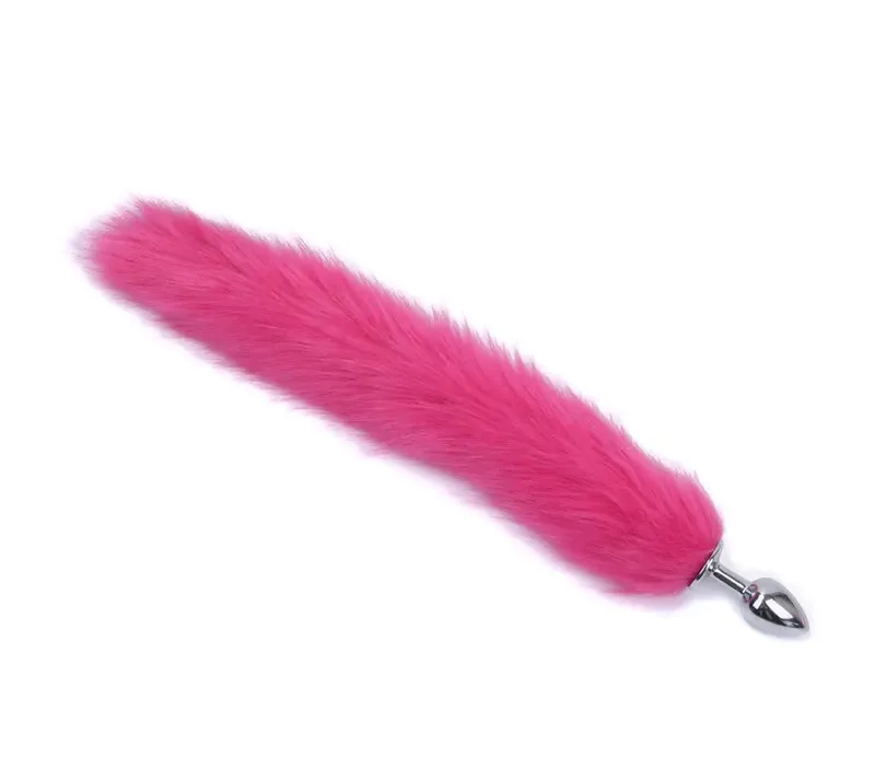 Plush Rabbit Tail Fox Tail Anal Plug Metal Butt Plug Prostate Massager BDSM Cosplay Erotic Sex Toy for Women Adults Sex Toy Gift