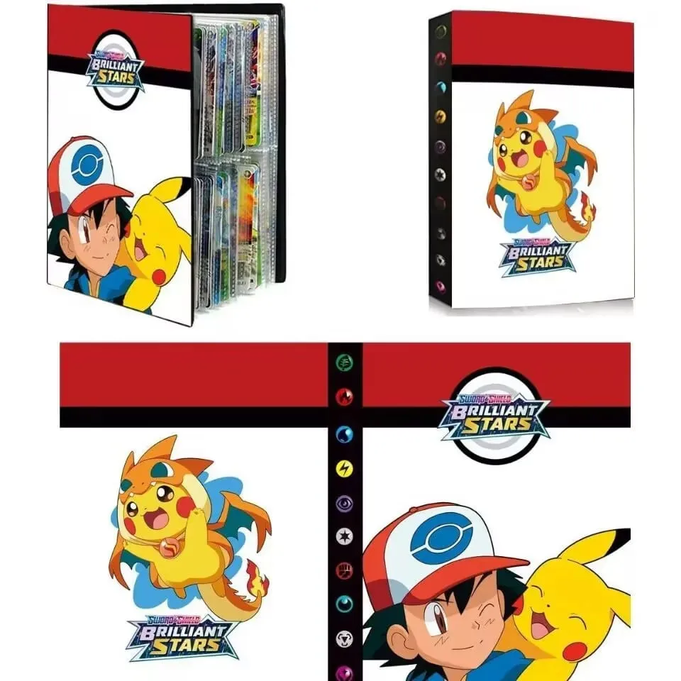 240pcs Fire Dragon Card& Diablo-Fire Dragon Card Book Charizard Cards Album Book Game Card VMAX GX Holder Binder Series Gift — image 15