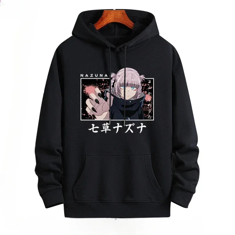 Y2K Anime CALL OF THE NIGHT Nazuna Nanakusa Nakakatawang Hoodie Hip Hop Graphic Sweatshirts Poleron Hombre Streetwear Harajuku Tracksui