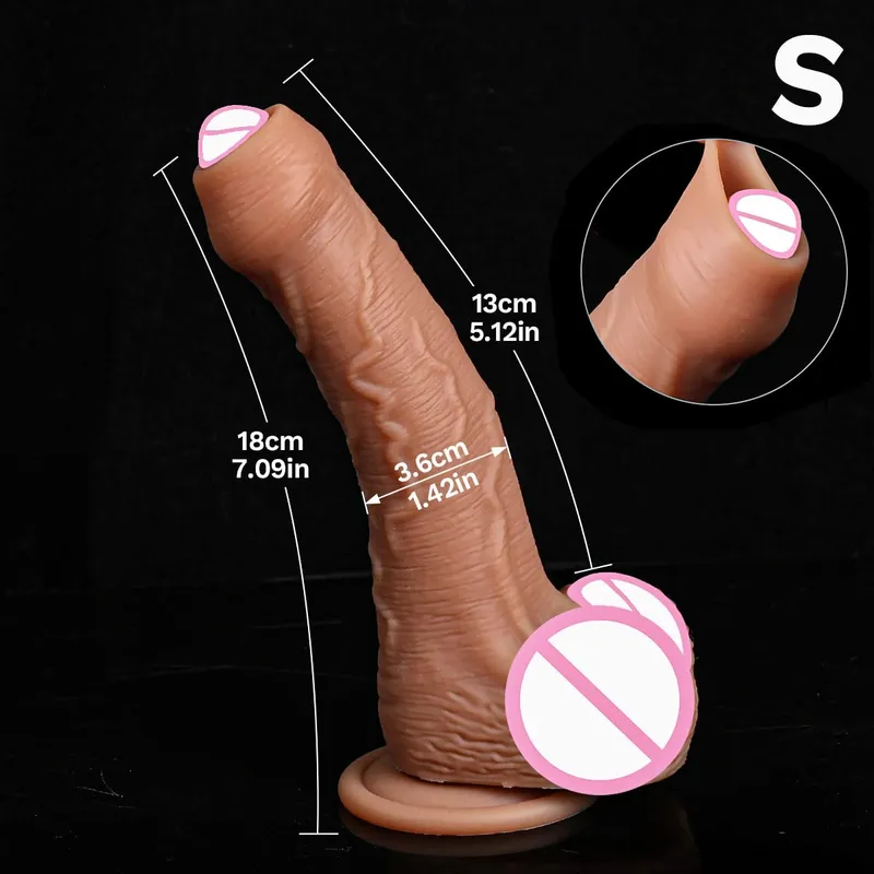Pas cher doux bite réaliste Strapon gros gode peau sentir petit pénis Double Silicone ventouse bite Gay Anal jouets sexuels hommes femmes