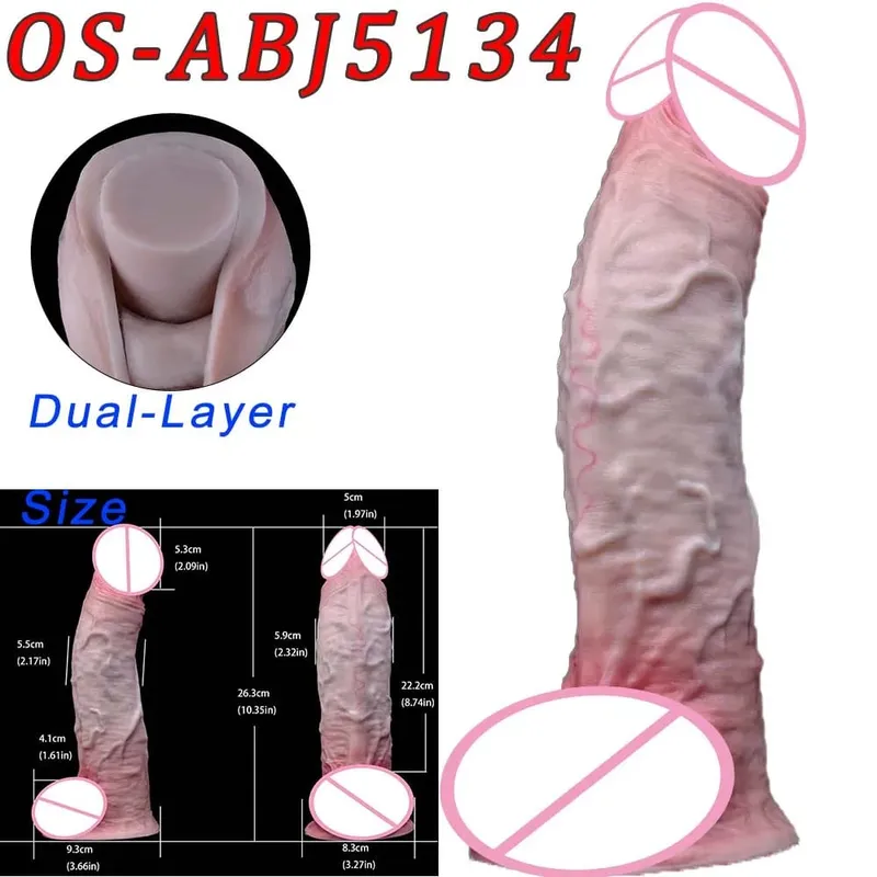 47 センチメートル現実的なロングディルドダブルヘッド肛門膣刺激装置大人のおもちゃ吸盤付きレズビアンカップルゲイ男性大人のツール