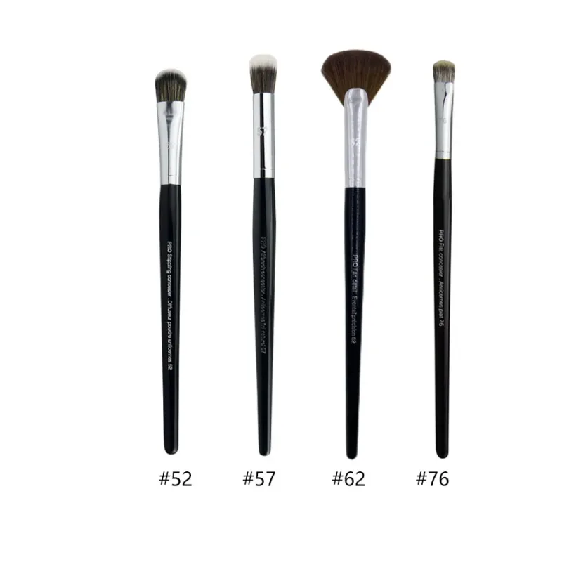 4pcs/set Pro Allover Eye Shadow Makeup Brushes Lip Brow Precision Concealer Blending Domed Crease Smudge Highlight Make Up Brush
