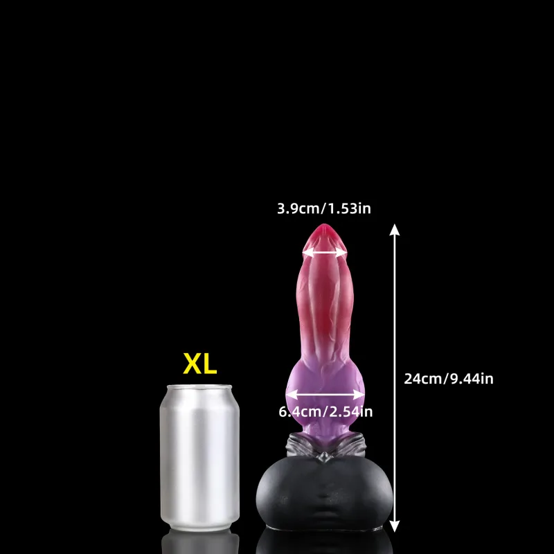 Nothosaur Purplish Red Realistic Huge Anal Plug Butt Plug Animal Fantasy Dildo Massage Anus Dilator Sensual Exploration Sex Toy — image 10