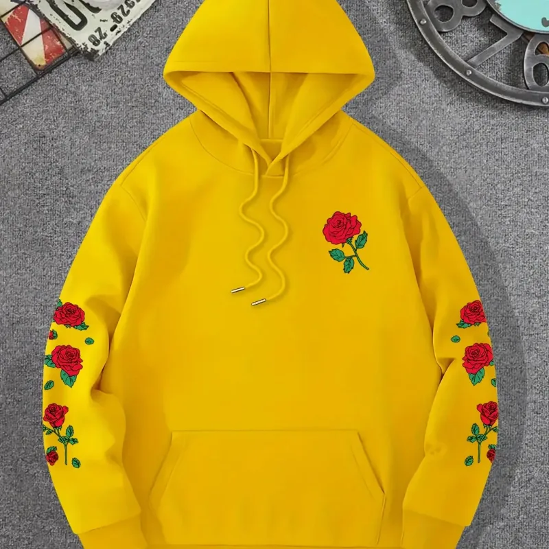 2025 New Winter Casual Men's Loose Fleece Warmth Hooded Sweatshirt Fashionable Trendy Casual Multi-purpose Walkaround 2D Hooded