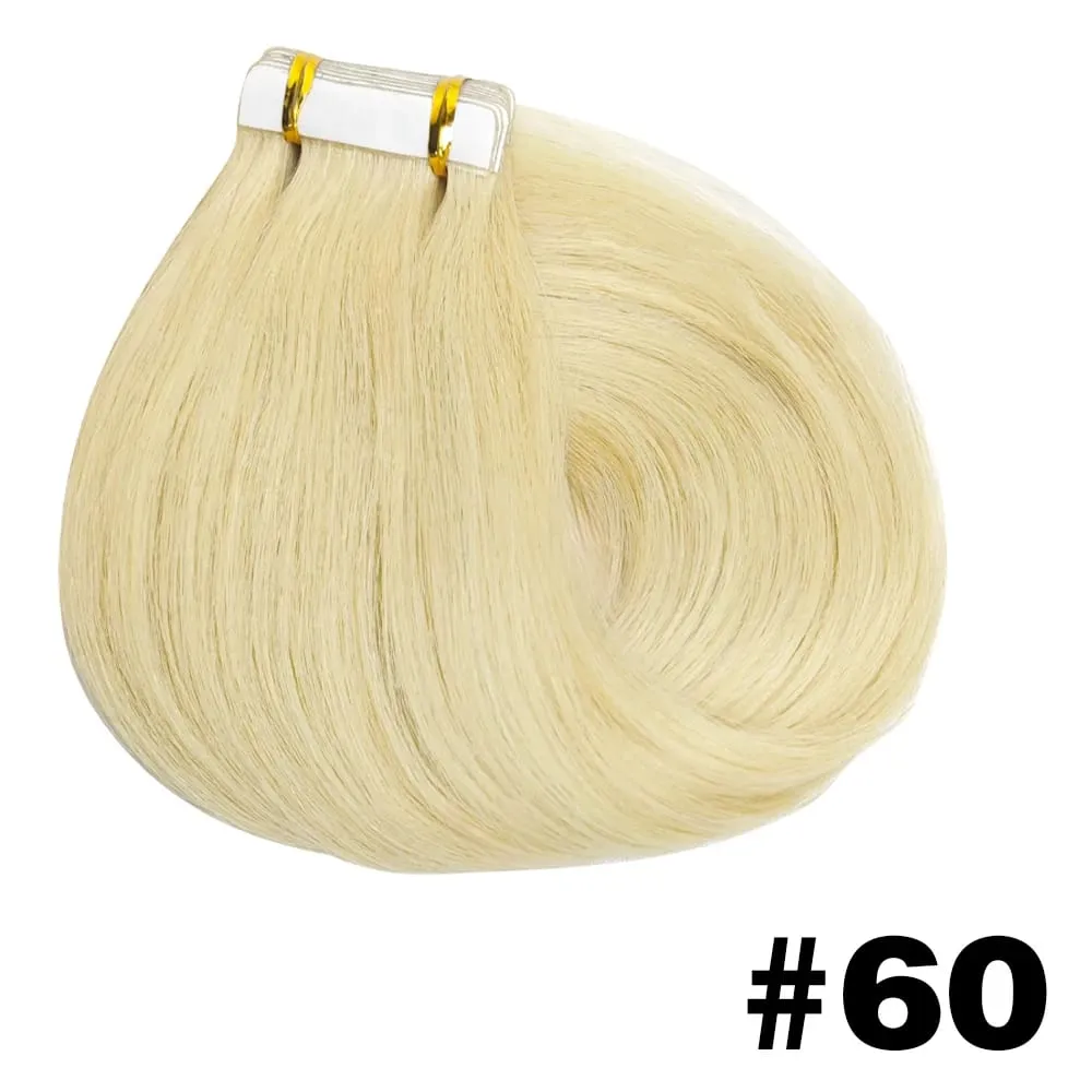 Straight Tape Ins Hair Extensions 50g Natural Black 100% Human Hair Tape In Invisible Glue Seamless Full Head Adhesive 26 Inches — image 14