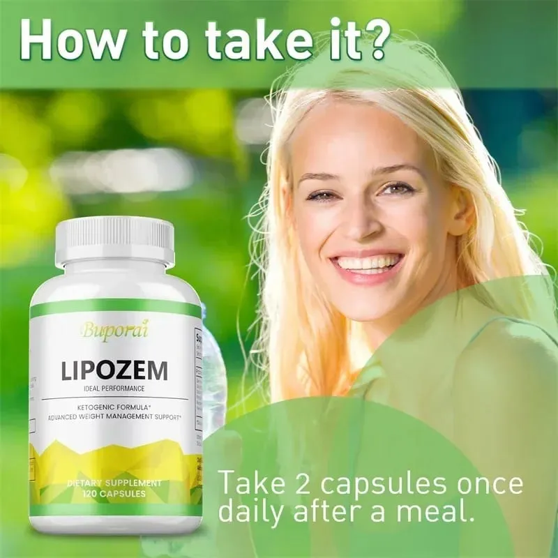 Lipozem Capsules - Digestive Health Appetite Suppression Metabolism Weight Management — image 5