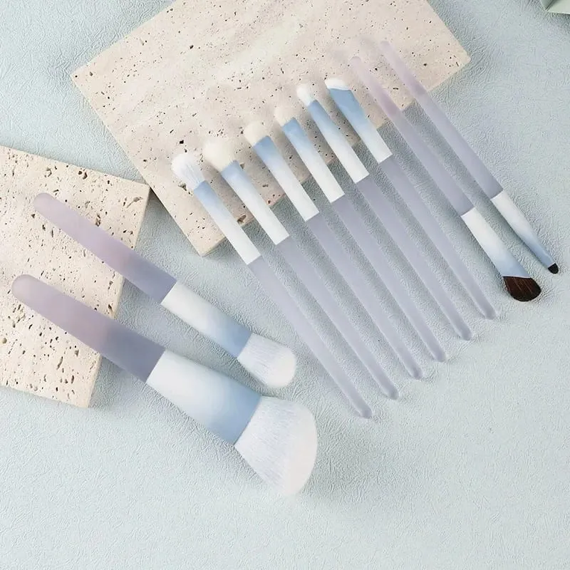 10Pcs Professional Makeup Brush Set Soft Synthetic Hair Foundation Blush Eyeshadow Concealer Face Makeup Brushes