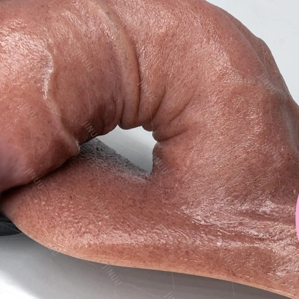 XXL Thick Silicone Dildo with Large Suction Cup Skin-Friendly Soft Silicone Massager Realistic Pore-Level Texture Penis Sex Toy — image 6