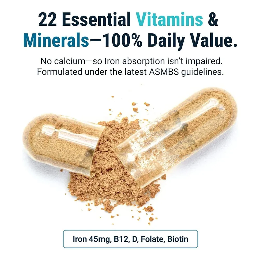 Once Daily Multivitamin Capsule with 45 Mg of Iron Easily Absorbed Dietary Supplements — image 5
