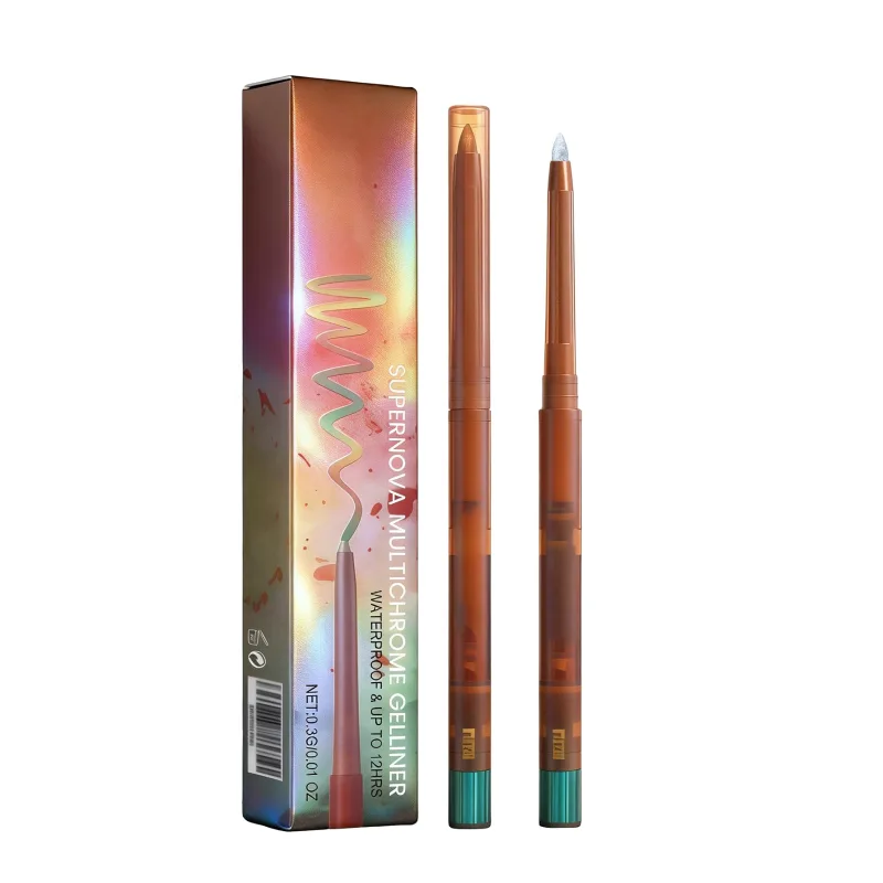 Photochromic Eyeliner Gel Pencil - Unique Eye Makeup Style Smooth Lines Smudge-Proof Long-Lasting Color-Changing Shimmery — image 8