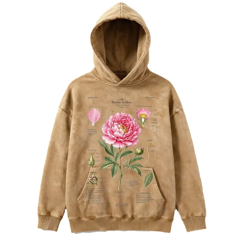T412 American Rose Letter Print Hoodie, Men's Casual Pullover Sweatshirt, Breathable Urban Streetwear, Trendy Daily Wear