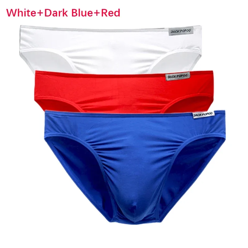 3PCS/Lot Men's Underwear Modal High Quality Soft Briefs Breathable Comfortable Youth Underpants Male Sexy U Bulge Pouch Panties — image 27