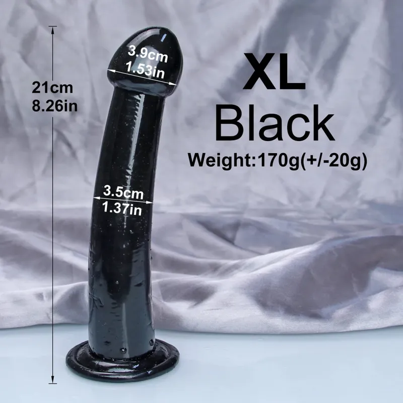 Barato TPE transparente Anal Plug Jelly consolador 4 tamaños ventosa pene masturbación vaginal suave pene pequeño mujeres hombre juguetes sexuales — image 18