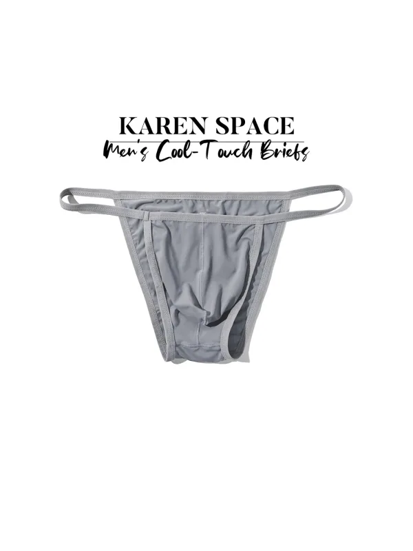 1PC Men's Sexy Low-Waist Briefs with Large Pouch Single Color Thin Belt Comfortable Thin Design for Summer Pure Color Underwear — image 13