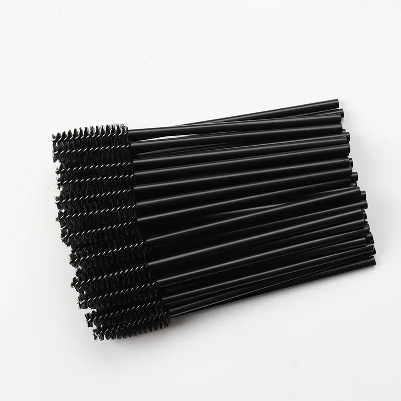 100pc Disposable Eyelash Brush Hollow Eyebrow Comb Lash Extension Makeup Brushes Mascara Stick Applicator Microbrush Beauty Tool