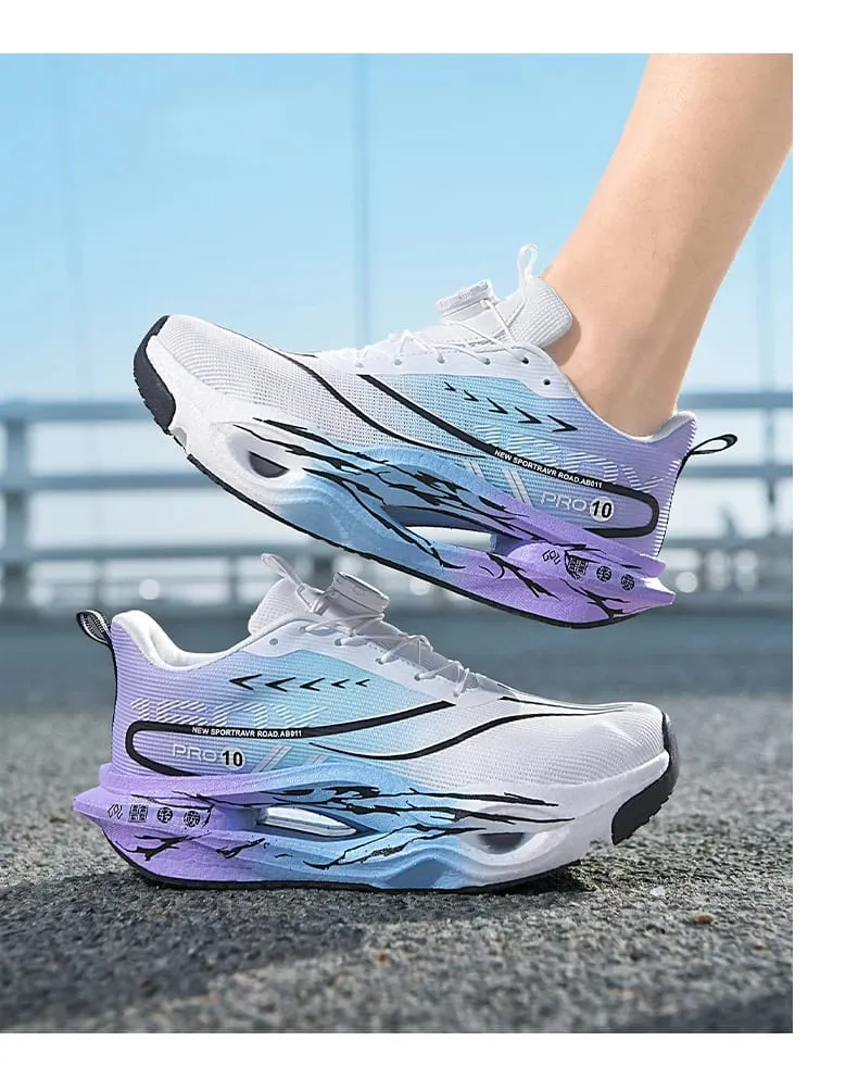 Men Propulsive Carbon Plate Racing Shoes Breathable Wide Fit Energy Return Marathon Sneakers Cushion for Women Running Trainers