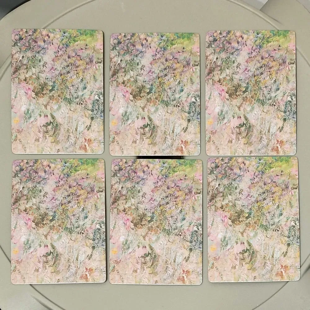 Time Lenormand Oracle Deck 38 Oil Painting Style Cards with Extra Man/Woman Cards Printed on Double-embossed Cardstock 9x6cm