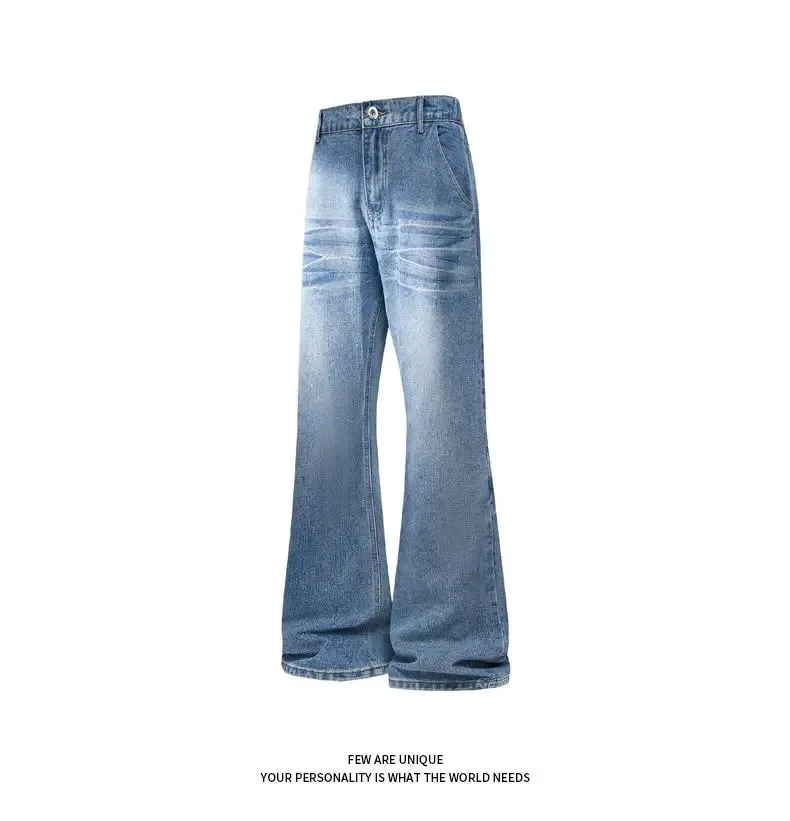 Retro Denim Pants Men's Jeans Loose Straight Casual Trousers Vintage Jeans Y2k Clothes Men's Pants Baggy Jeans Man Four Seasons — image 9