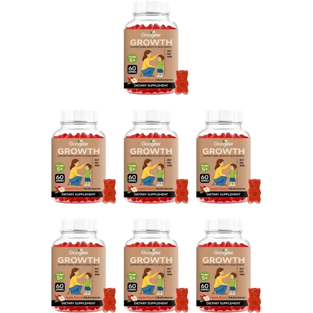 Kids Height Growth Support Gummies with Essential Growth Nutrition and Multivitamin Supports Healthy Height & Bone Development