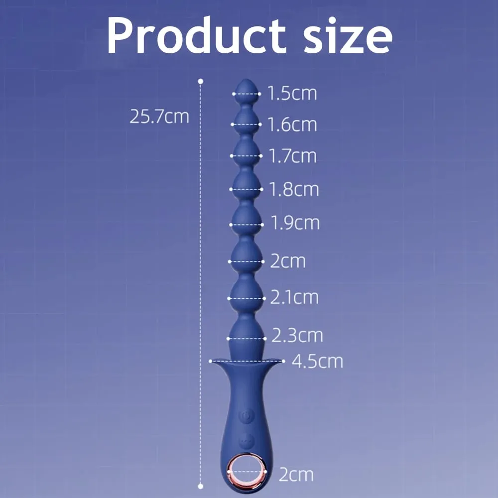 Anal Beads Vibrator Anal Plug Vibrating Male Prostate Massager Vagina Clitoris Stimulator Butt Plug for Women Men Adult Sex Toys