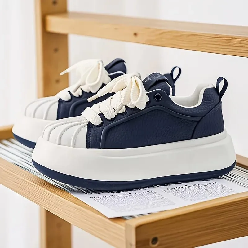 New Men'S Thick-Soled Height-Increasing Comfortable Lightweight Versatile Shoes Trendy And Minimalist Casual Sports Footwear