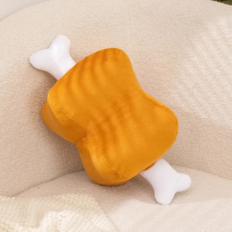 Almohada de hueso de felpa con forma de hueso de 40cm, divertida almohada para siesta en el escritorio de carne, muñeco suave de peluche para dormir, cojín para sofá, decoración de habitación — image 5