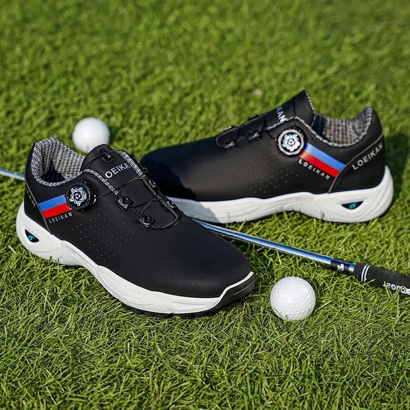 Men's Golf Shoes | Quick-Button Closure | Non-Slip Spikeless Golf Sneakers