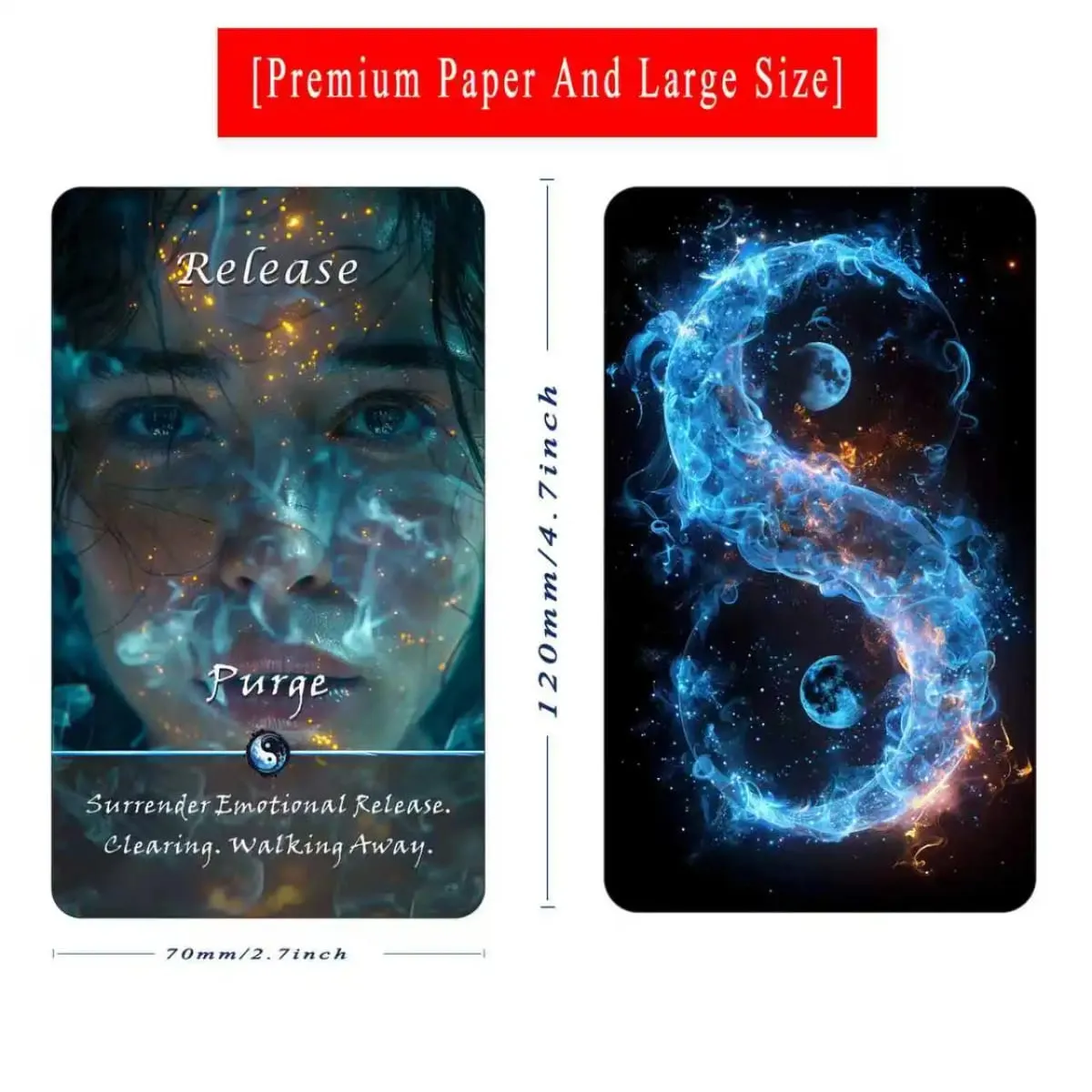 Yin-Yang Divination Cards Karma Connection Divination Deck (68 Cards) Spiritual Guidance Tool for Beginners Healing Emotions