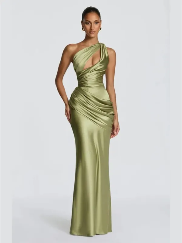 ผู้หญิงแฟชั่นจีบHalterชุดเอวCinchingแขนกุดBacklessแยกชุดMaxi 2026 เซ็กซี่ฤดูร้อนLady Party Gowns