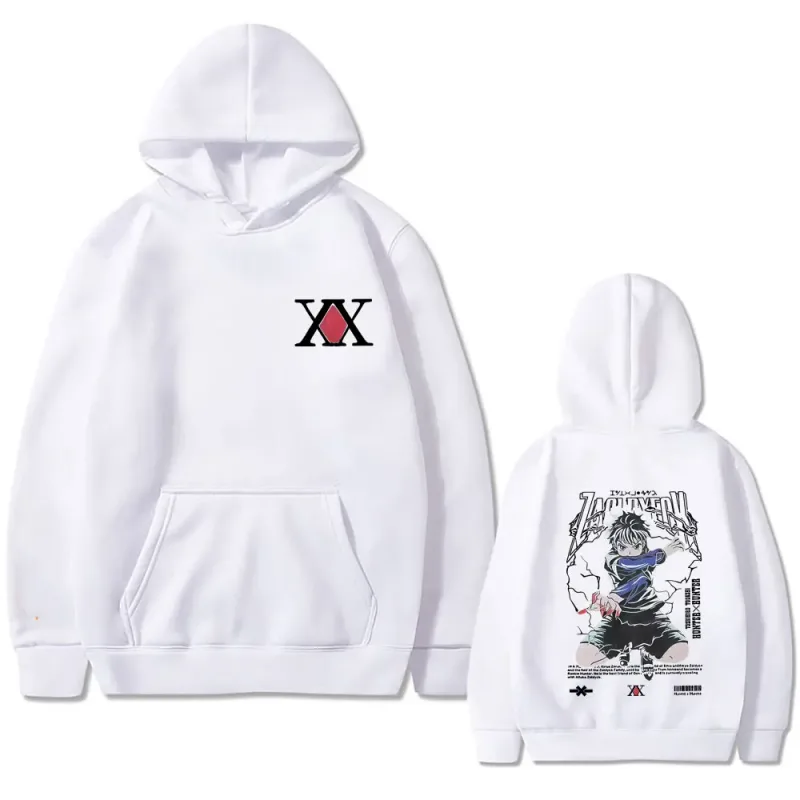 Anime Hunter X Hunter hoodie Killua Zoldyck Graphic hooded tracksuit Men Women Clothing Casual Oversized fleece cotton hoodies