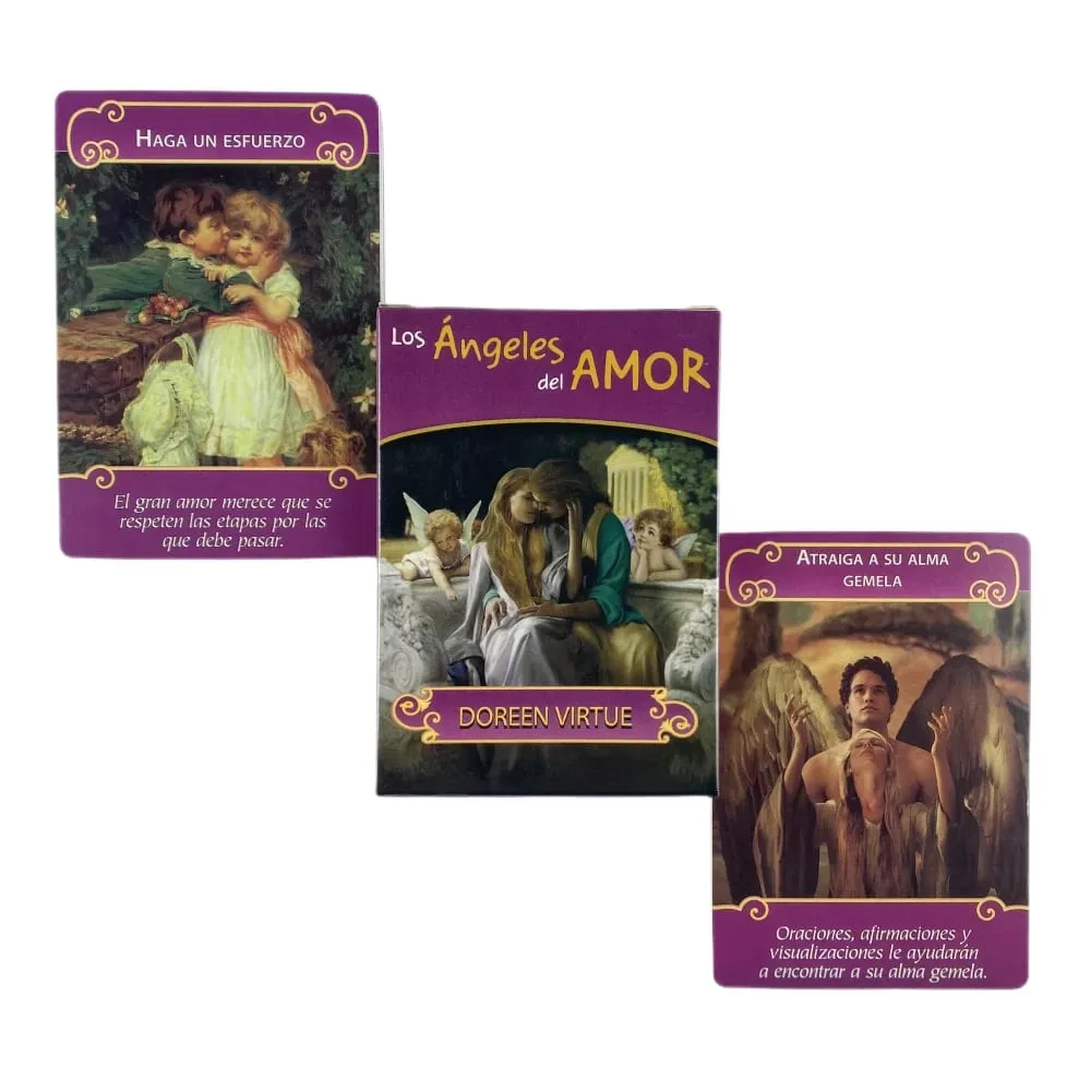 Spanish Los Angeles Del Amor Oracle Cards Tarot Deck Board Games For Party