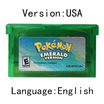 GBA Game Pokemon Series Video Game Cartridge Console Card Pokemon Emerald FireRed Ruby LeafGreen Sapphire Multi-language