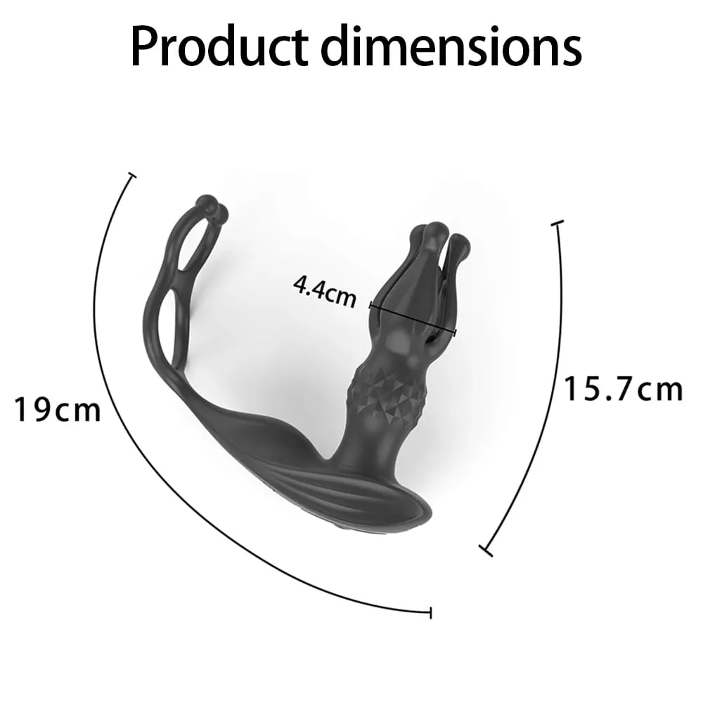 Dálkové ovládání masážní přístroj na prostatu Anální vibrátor Mužské sexuální hračky pro muže Anální kolík 9 Tension Shock Flapping Thrusting Vibrating Plug