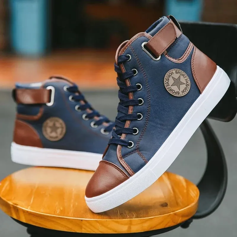 Men's High Top Walking Shoes Hot Selling Teenagers Outdoor Leisure Shoes Thick Soled Practical Jogging Large Size 39-46 Sneakers