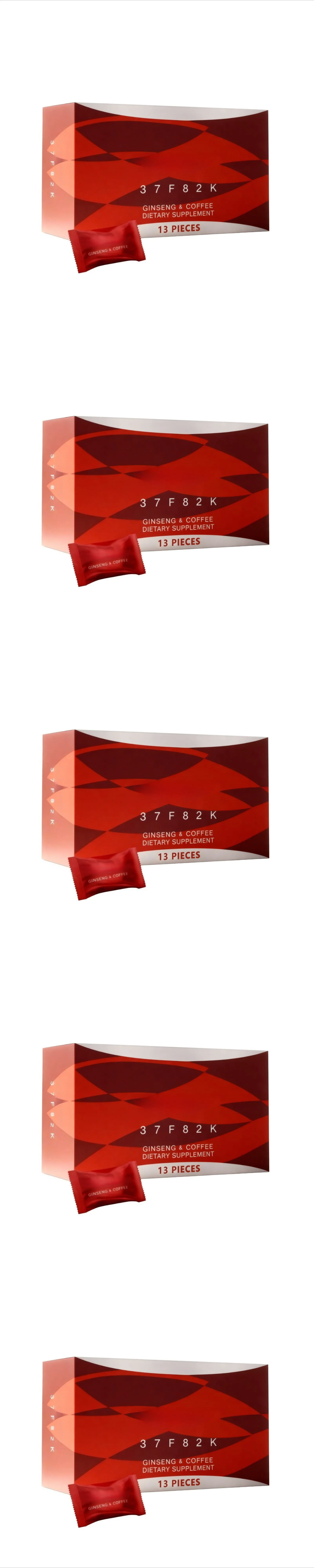 Ginseng Energy Coffee Support Sachets 13 Packs Herbal Vitality Supplement for Daily Focus Natural Stamina Support Portable Use