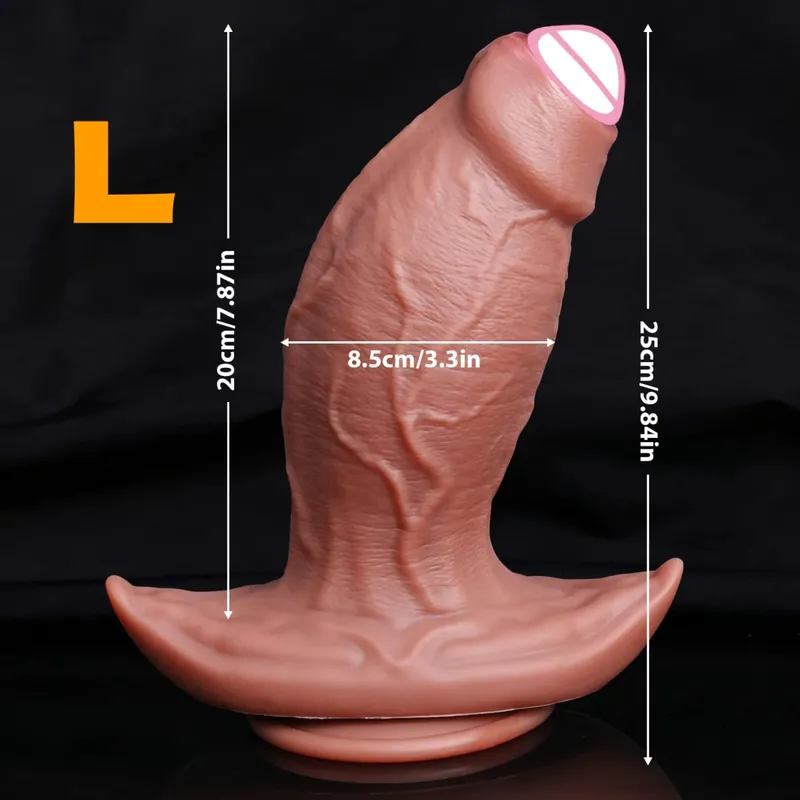 Realistic Thick Dildo Soft Silicone Penis Male Genitals Vaginal Masturbation Suction Cup Big Dick Woman Anal Plug Adult Sex Toys